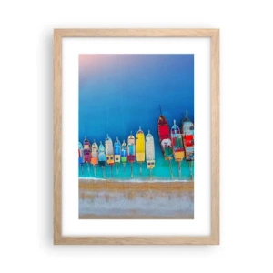 Affisch i ram av ljusek - Ur fågelperspektivet - 30x40 cm