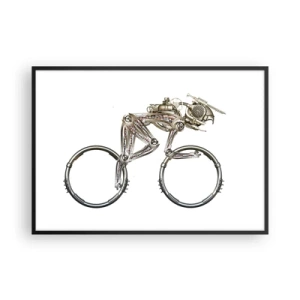 Affisch i svart ram - Underbar maskin - 100x70 cm