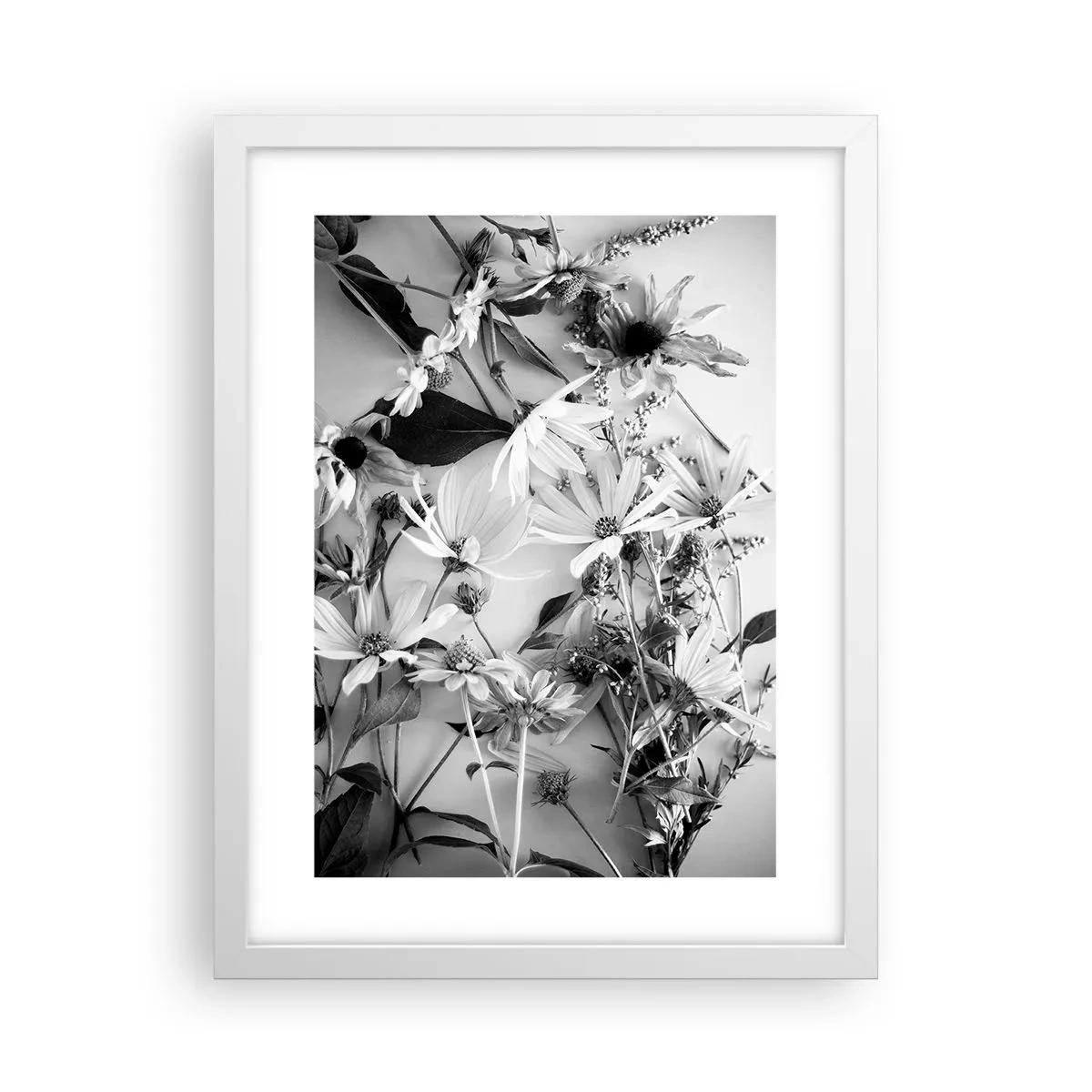 Affisch i vit ram - Icke-blombukett - 30x40 cm