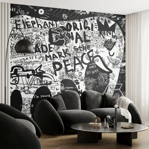 Fototapet Premium Sand - Rik gatuvärld - Graffiti, Bit, Grafik - 100x70 cm