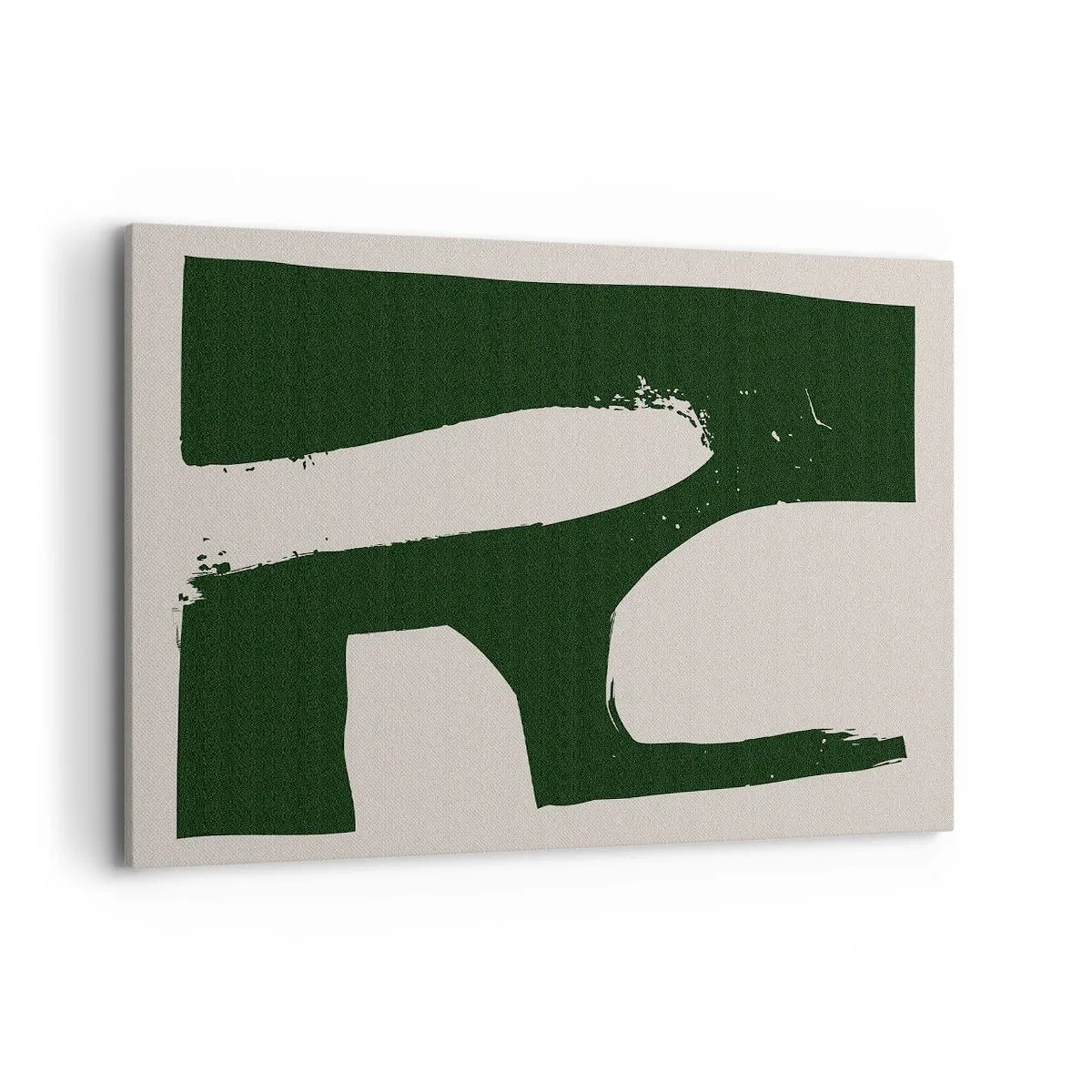 Canvastavla - Bild på duk - Vikar av vitt - 120x80 cm