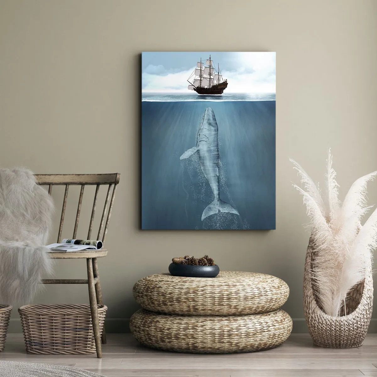 Canvastavla - Bild på duk - Bättre att inte veta - 55x100 cm