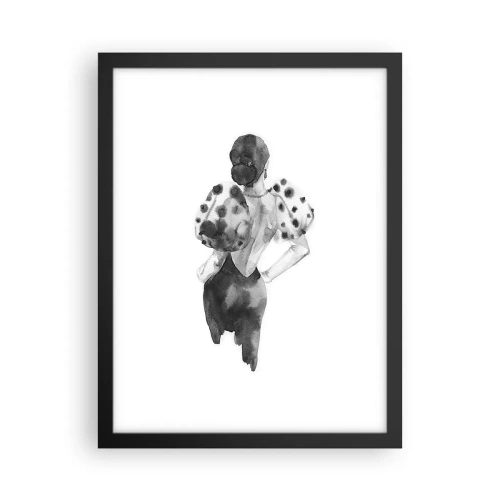 Affisch i svart ram - Hon passerade nära mig - 30x40 cm