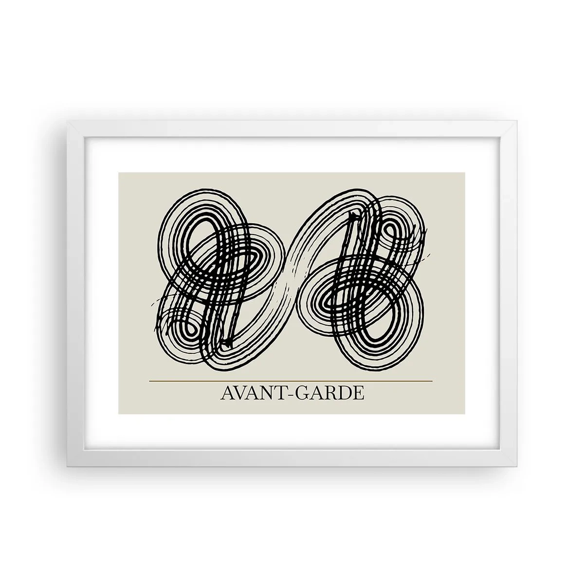 Affisch i vit ram - Det kom ut spontant - 40x30 cm