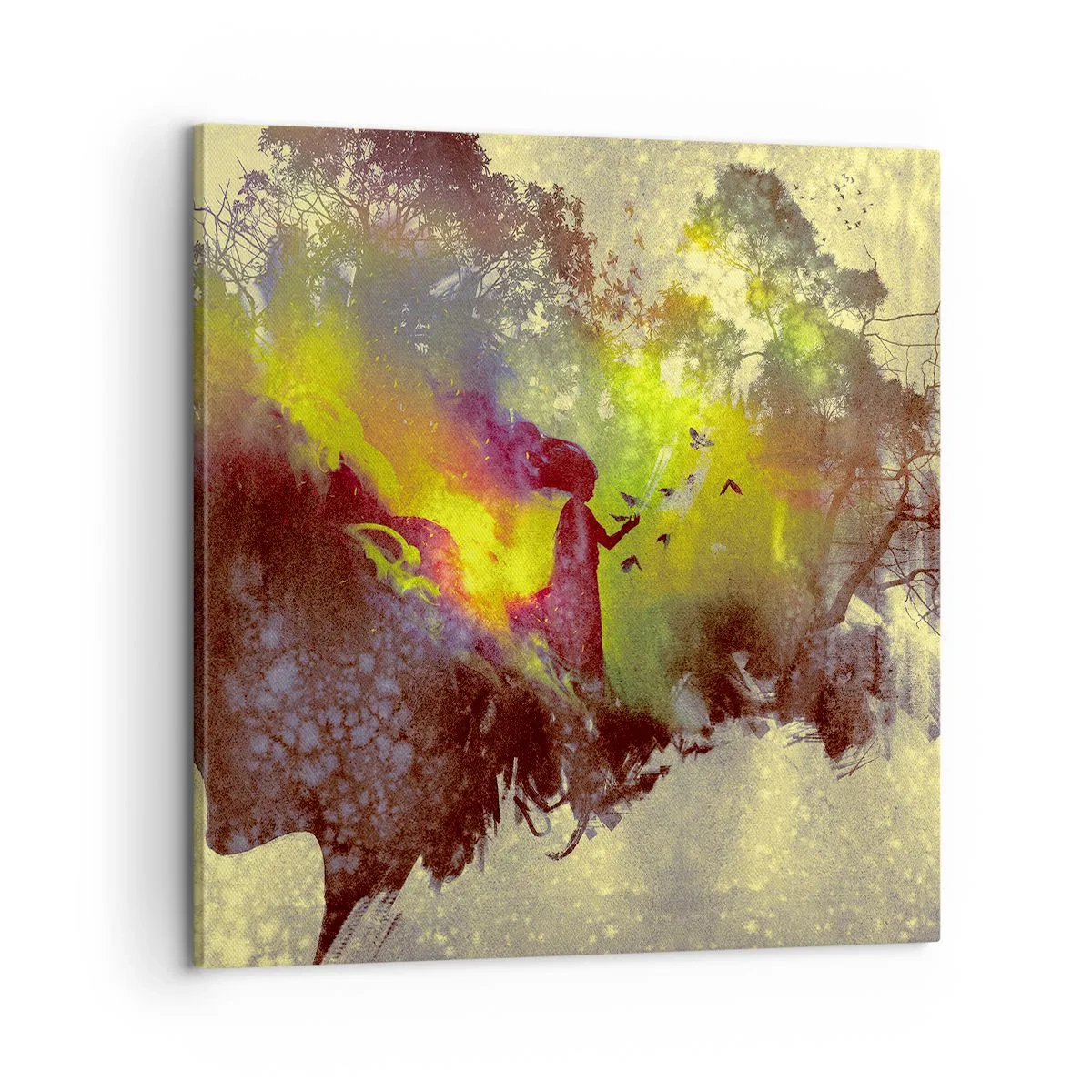 Canvastavla - Bild på duk - Moder Naturen - 60x60 cm