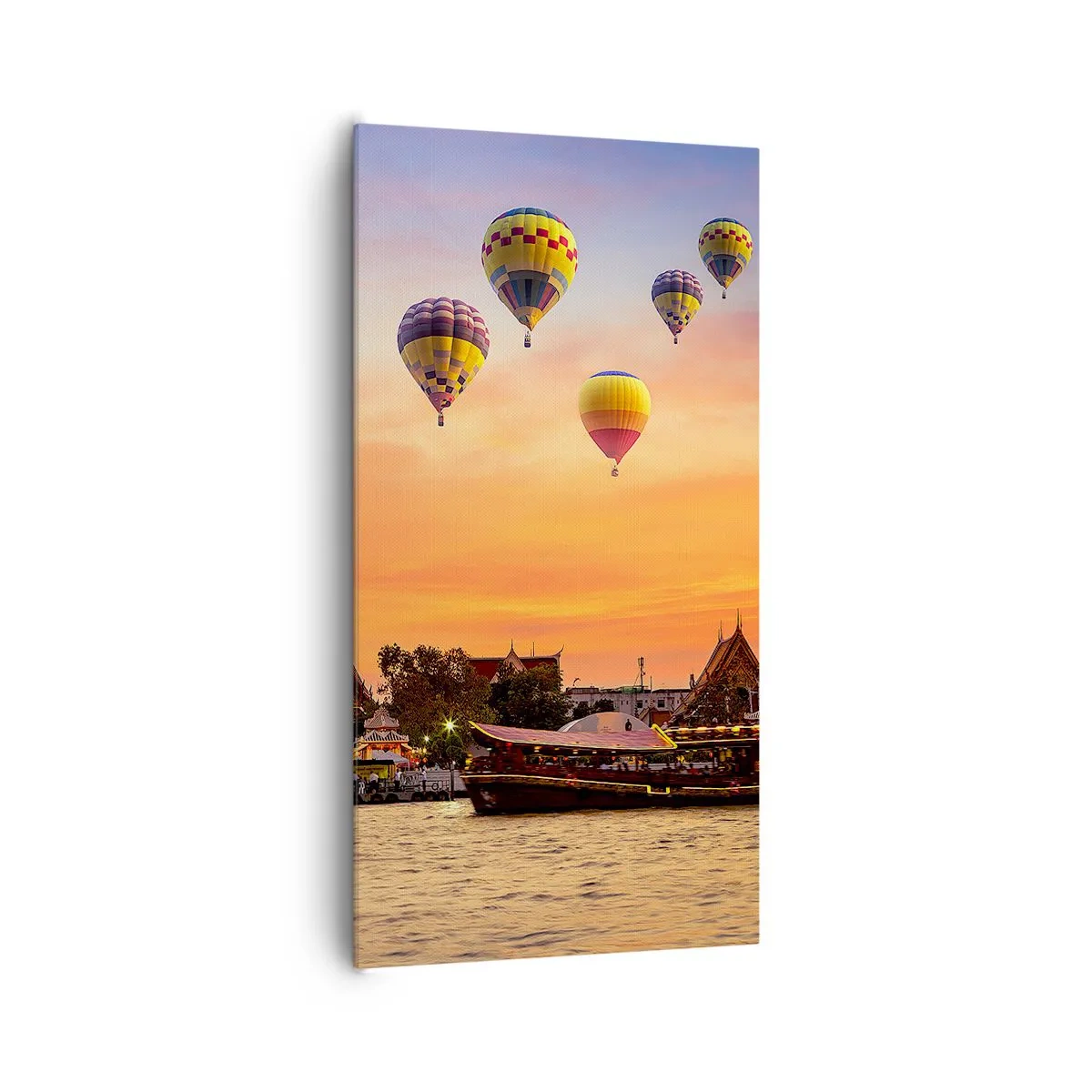 Canvastavla - Bild på duk - Här föds sagor - 65x120 cm