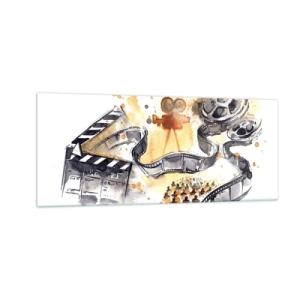 Glastavla - Bild på glas - I drömmarnas land - 100x40 cm