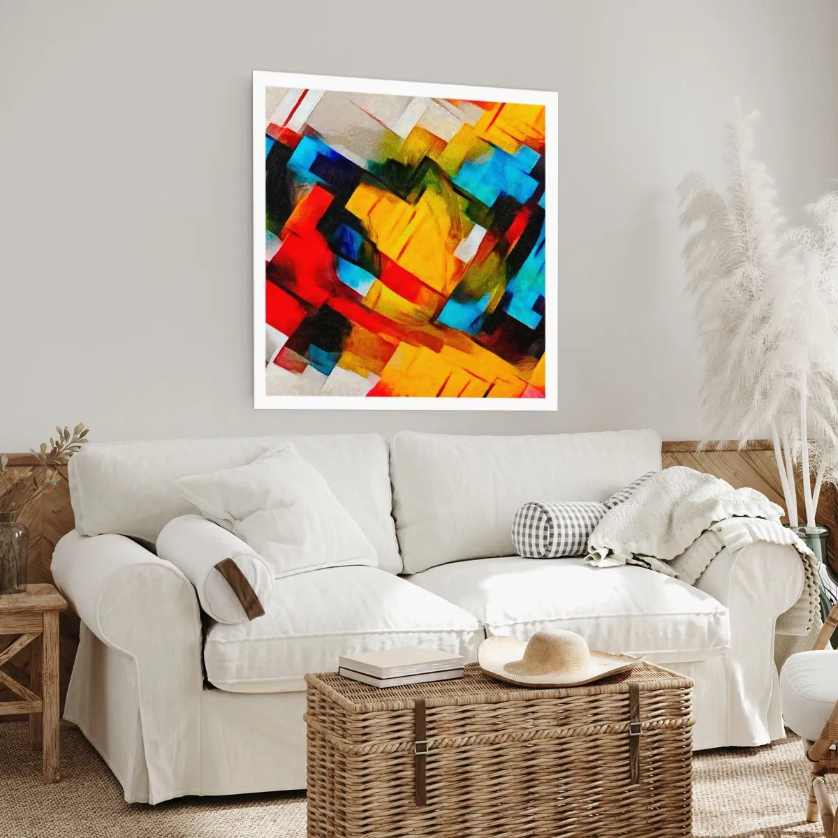 Affisch - Färgmix - 60x60 cm