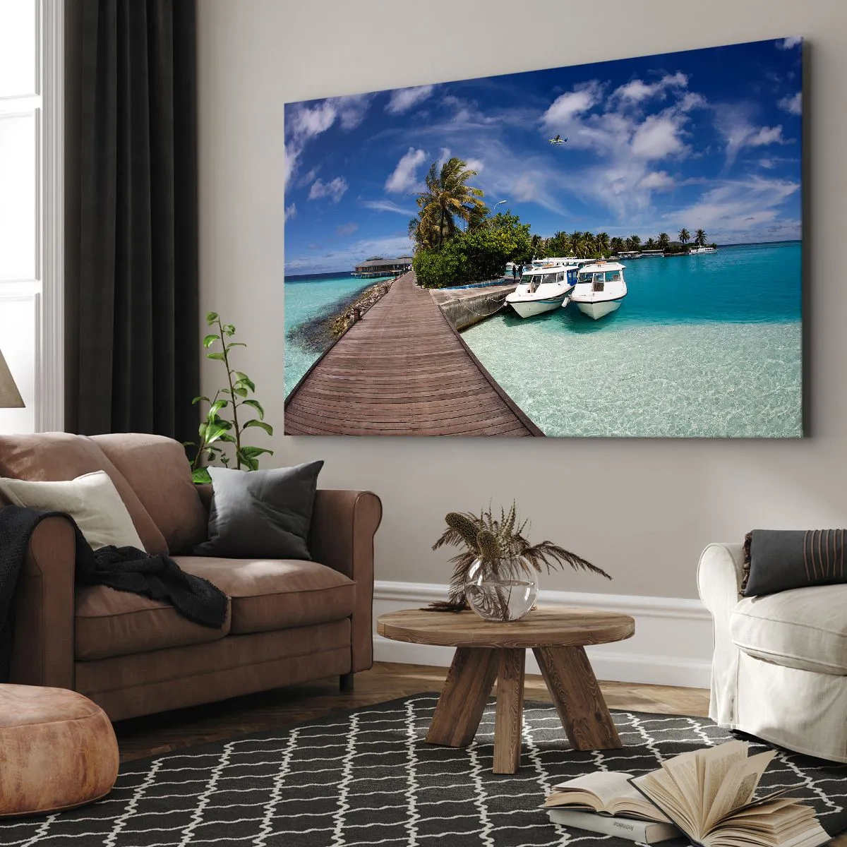 Canvastavla - Bild på duk - Paradiset finns - 120x80 cm