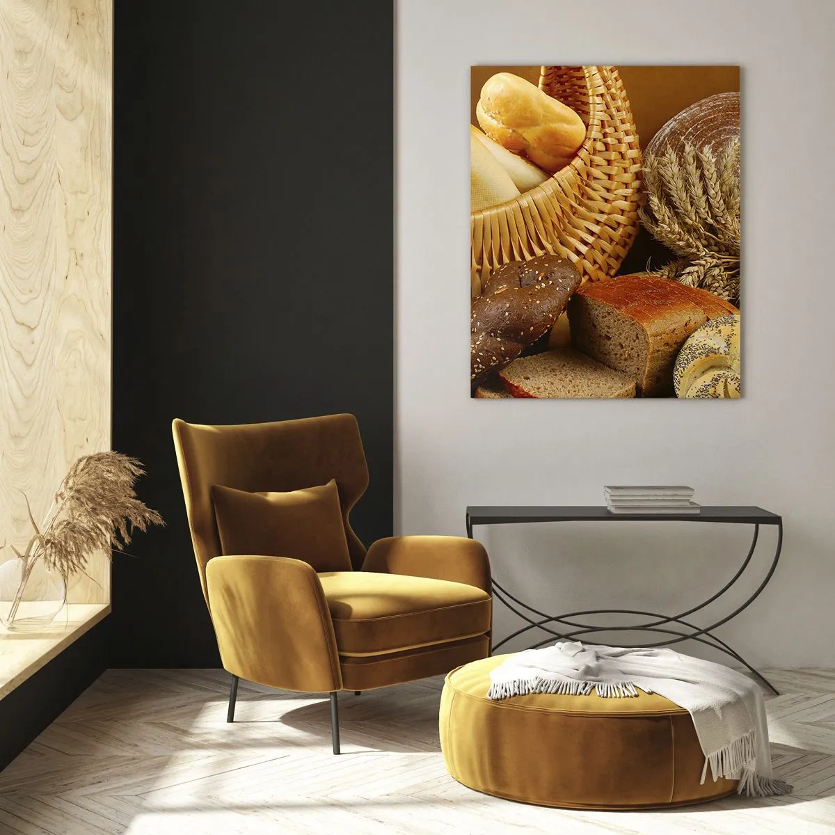 Glastavla - Bild på glas - Vi kom undan igen - 50x70 cm