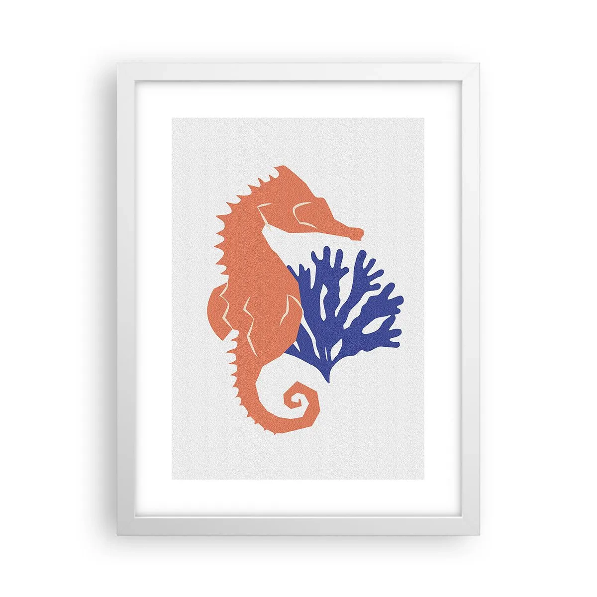 Affisch i vit ram - På en äng under vattnet - 30x40 cm