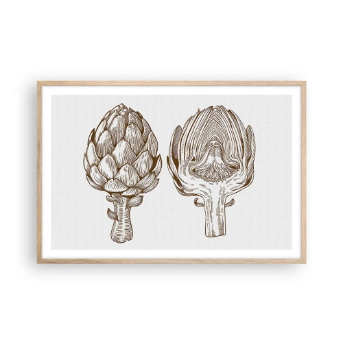 Affisch i ram av ljusek - Anatomilektion - 91x61 cm