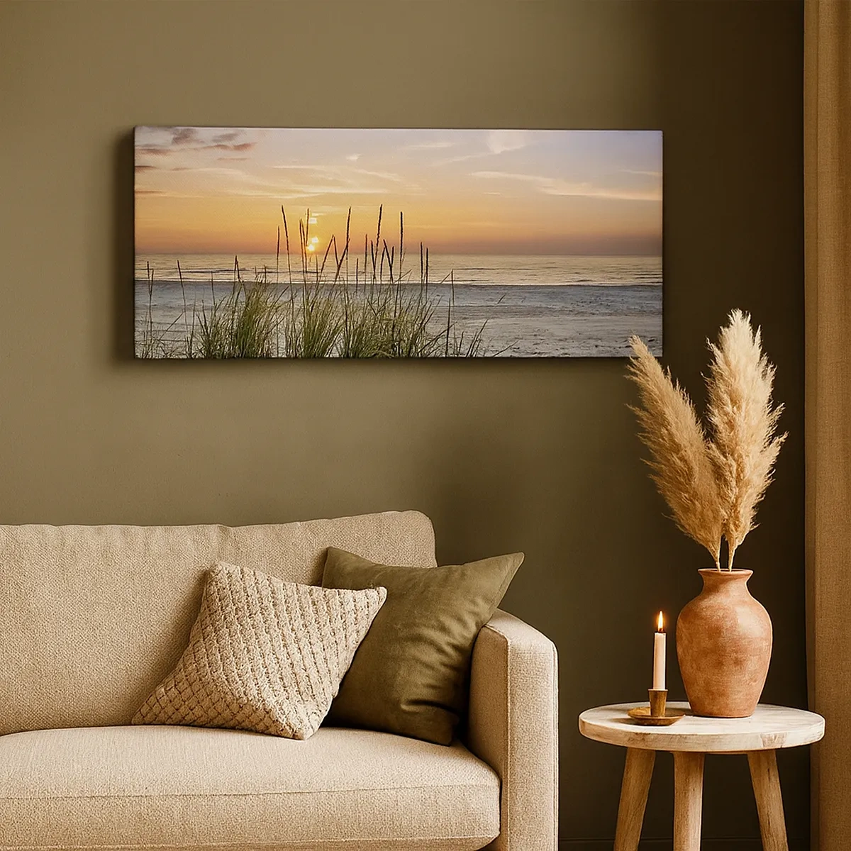 Canvastavla - Bild på duk - Titta, tänk, känn - 30x30 cm