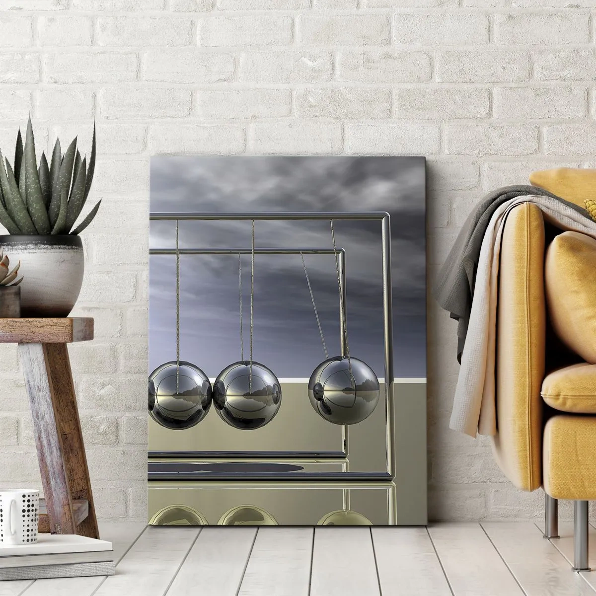 Canvastavla - Bild på duk - Ljusets energi - 55x100 cm