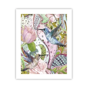 Affisch - Inbäddade i klätterväxter - 40x50 cm