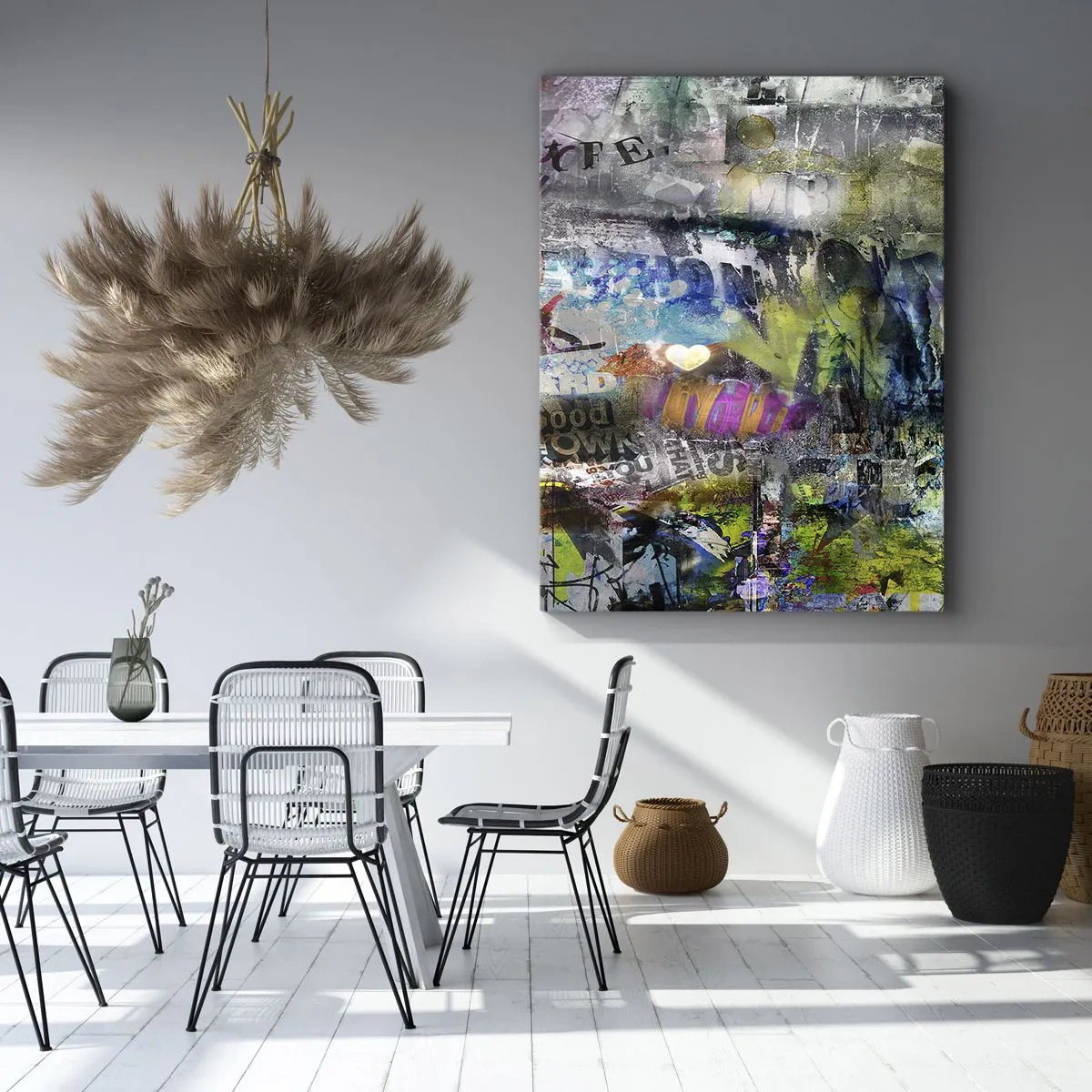 Canvastavla - Bild på duk - Collage med minnen - 80x120 cm