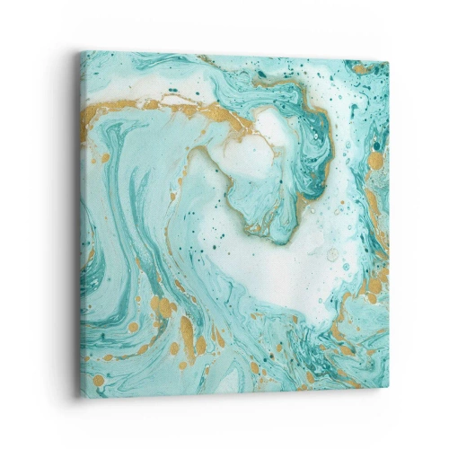 Canvastavla - Bild på duk - Under stora vågen från Edo-tiden - 40x40 cm