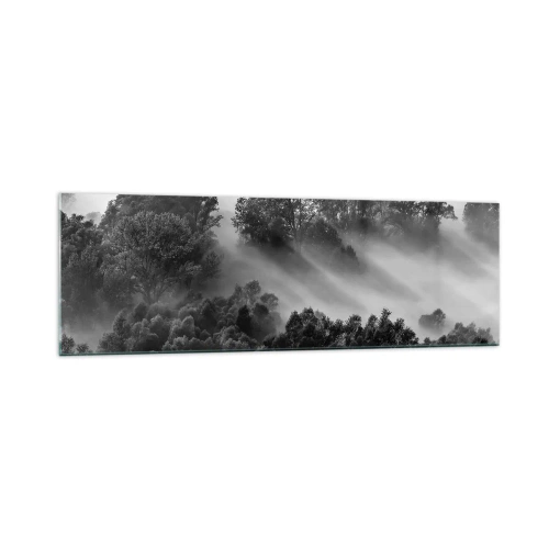 Glastavla - Bild på glas - Stiger ur sömnen - 160x50 cm