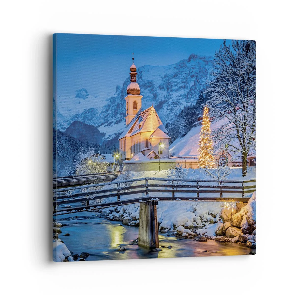 Canvastavla - Bild på duk - Julens anda - 40x40 cm