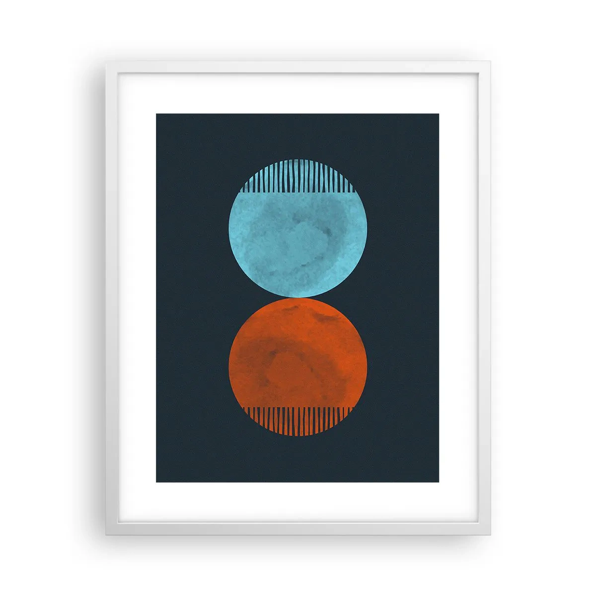 Affisch i vit ram - Endast geometri? - 40x50 cm