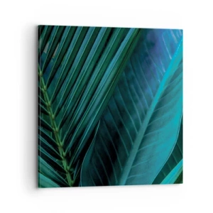 Canvastavla - Bild på duk - Grönskans anatomi - 70x70 cm