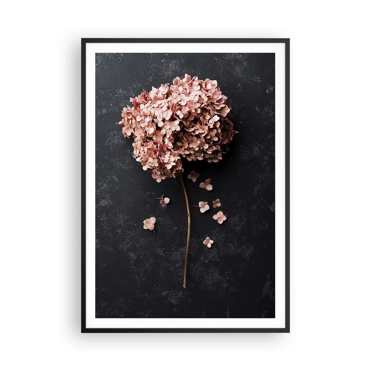 Affisch i svart ram - Ett verkligt romantiskt tecken - 70x100 cm