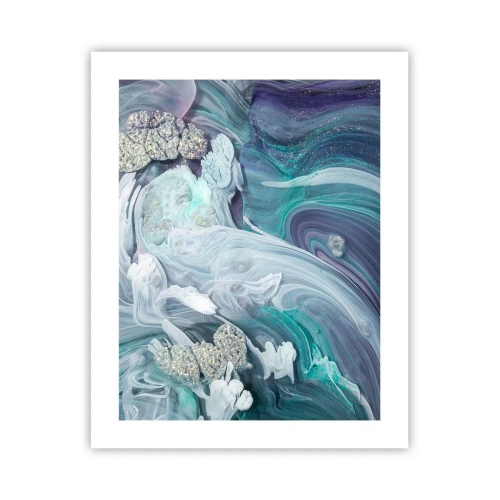 Affisch - Blåhetens strömmar - 40x50 cm
