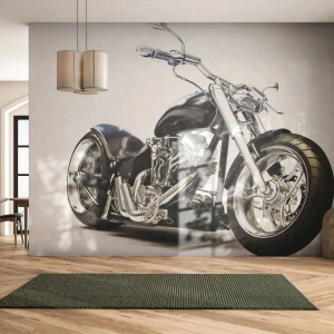 Självhäftande Fototapet Deluxe Sticker - Kraft med karaktär - Bil, Motorcykel, Resa - 250x175 cm