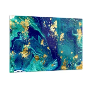 Glastavla - Bild på glas - Solflingor  - 120x80 cm