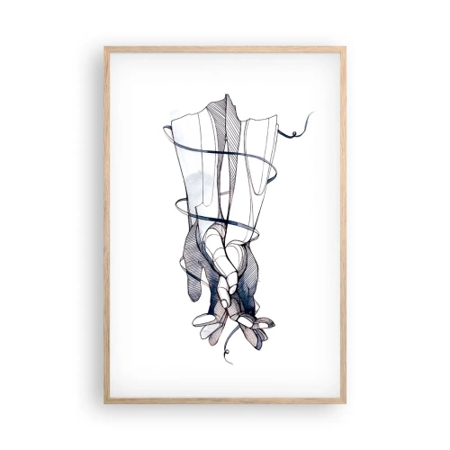 Affisch i ram av ljusek - Smekningens studie - 61x91 cm