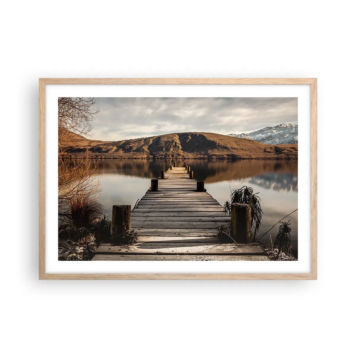 Affisch i ram av ljusek - Ett landskap i tystnad - 70x50 cm