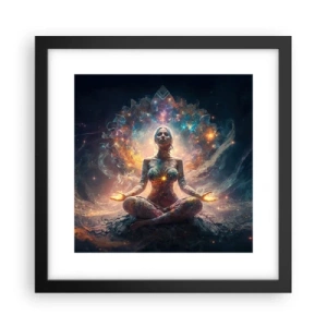 Affisch i svart ram - Flöde av god energi - 30x30 cm