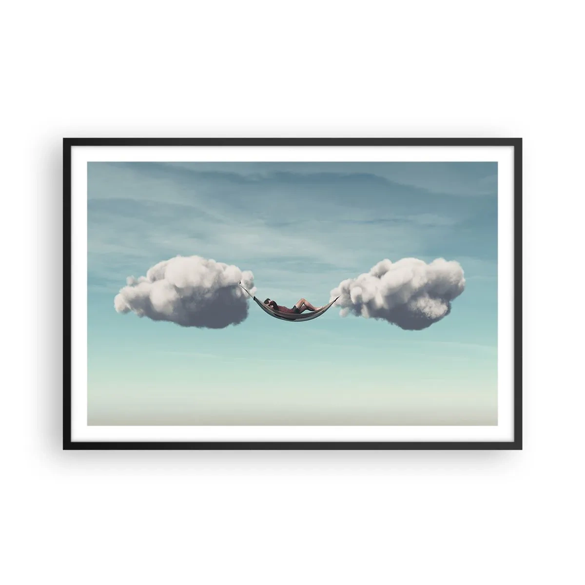 Affisch i svart ram - Stundens salighet - 91x61 cm