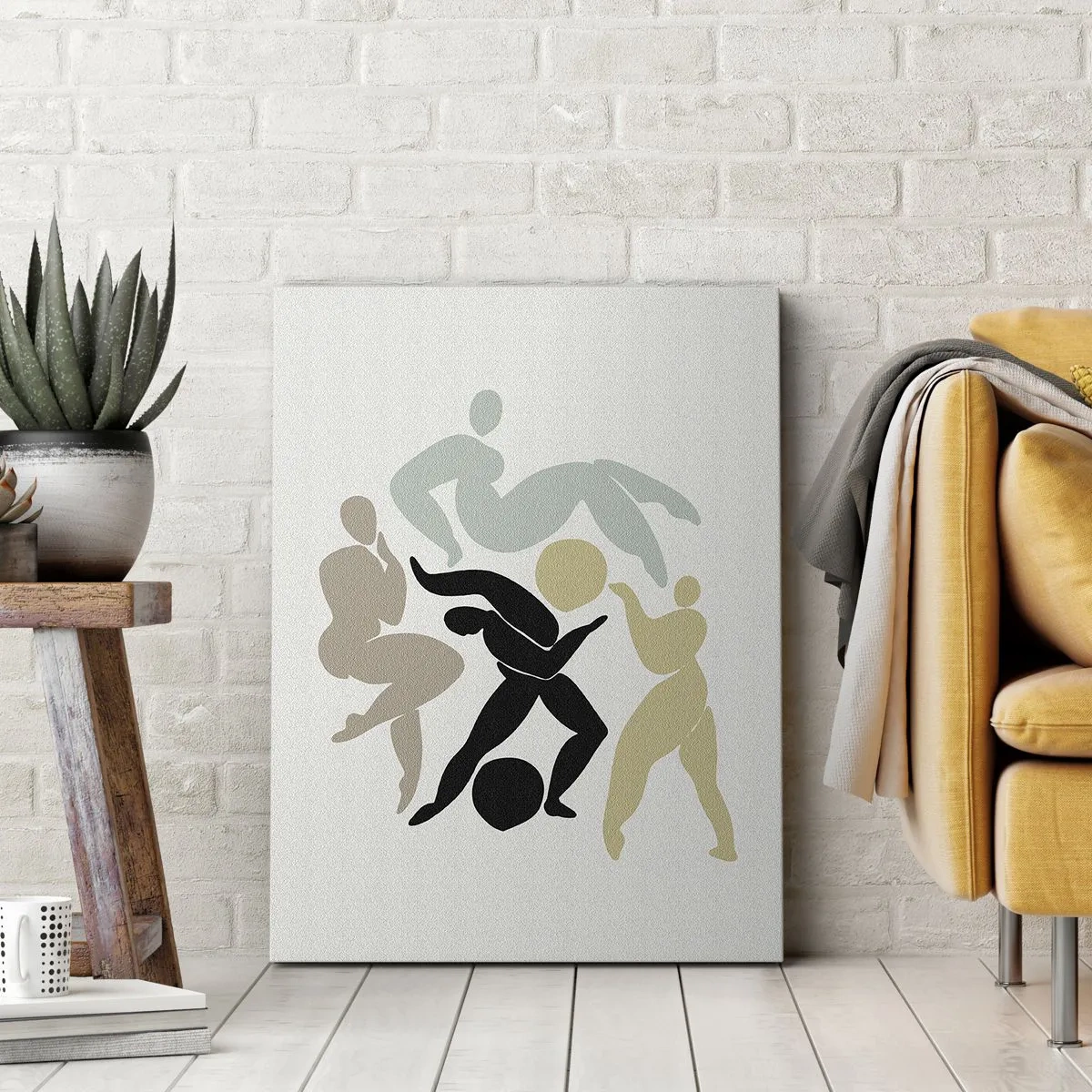 Canvastavla - Bild på duk - Rörelse för hälsa och skönhet - 45x80 cm