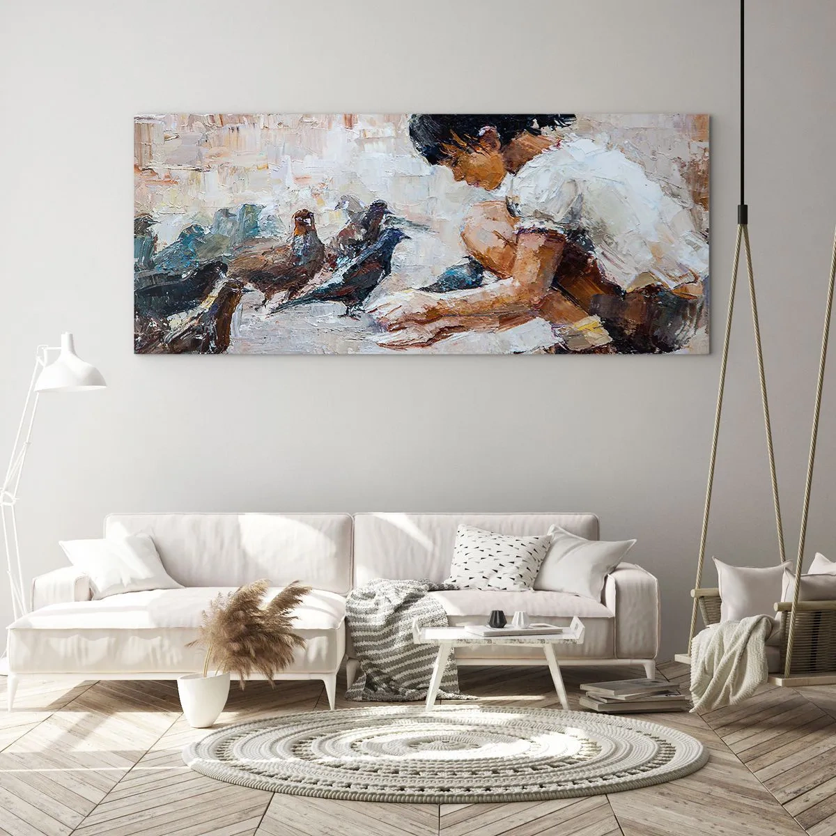 Glastavla - Bild på glas - Minst och gulligast - 120x50 cm