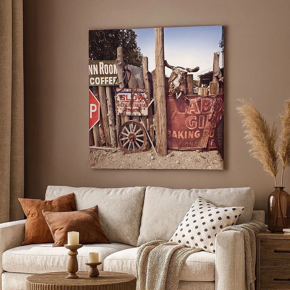 Canvastavla - Bild på duk - Och tiden står stilla - 30x30 cm