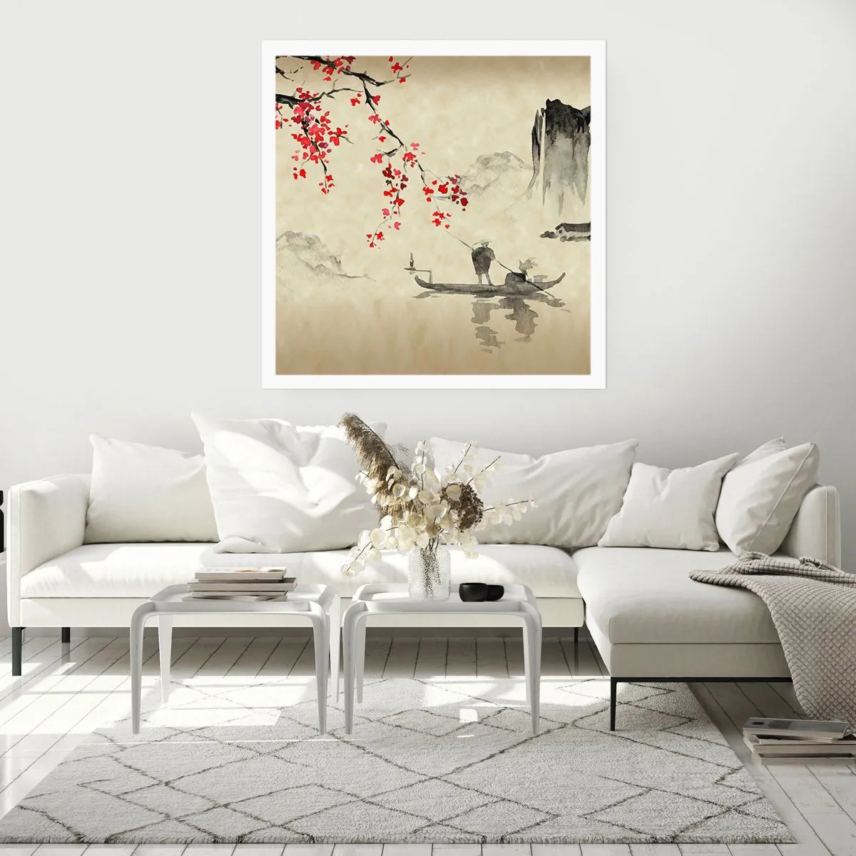 Affisch - I det blommande körsbärslandet - 60x60 cm