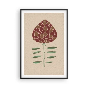 Affisch i svart ram - Som en stor barrkotte - 61x91 cm