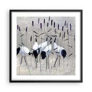 Affisch i svart ram - Bland sina - 50x50 cm