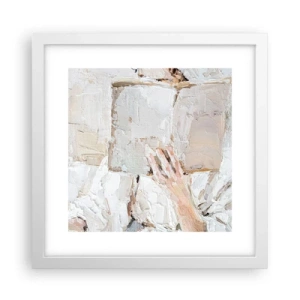 Affisch i vit ram - I en annan värld - 30x30 cm