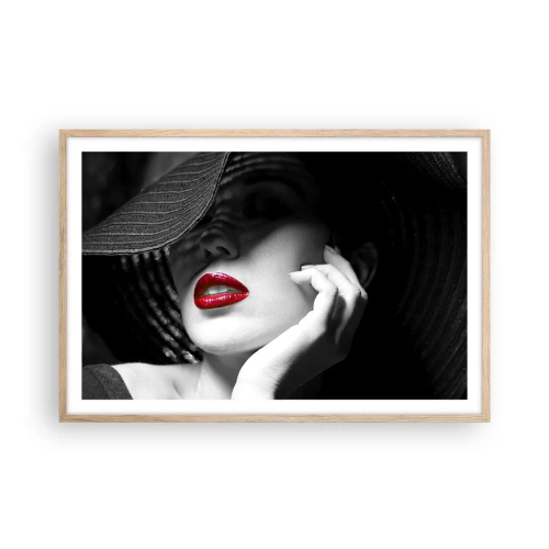 Affisch i ram av ljusek - En studie i scharlakansröd - 91x61 cm