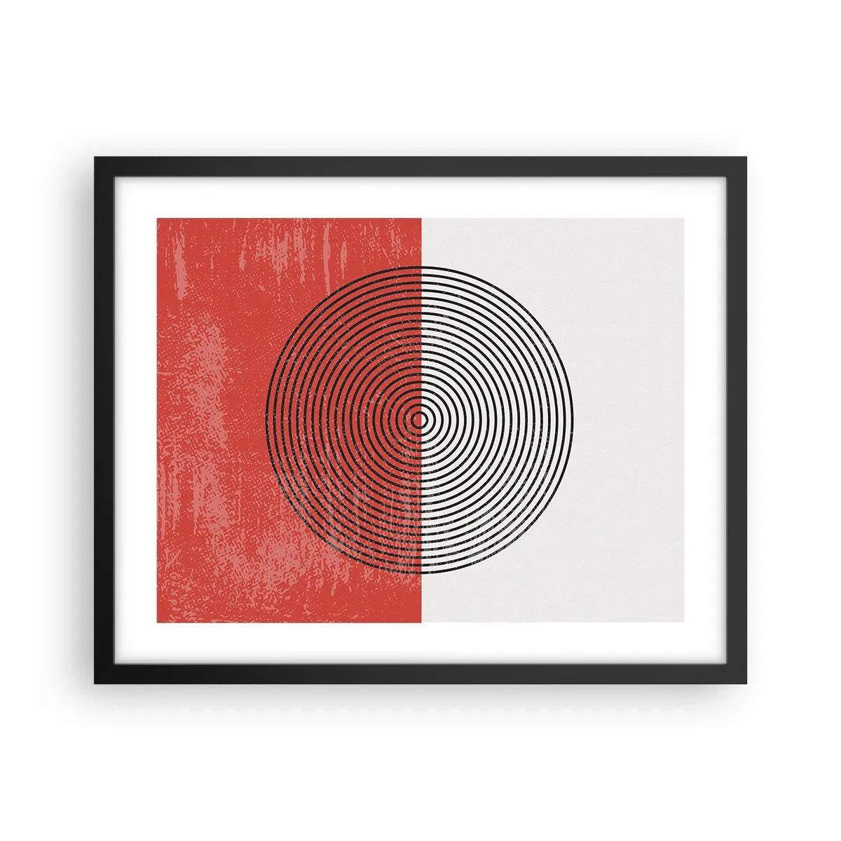 Affisch i svart ram - Mitt i prick - 50x40 cm