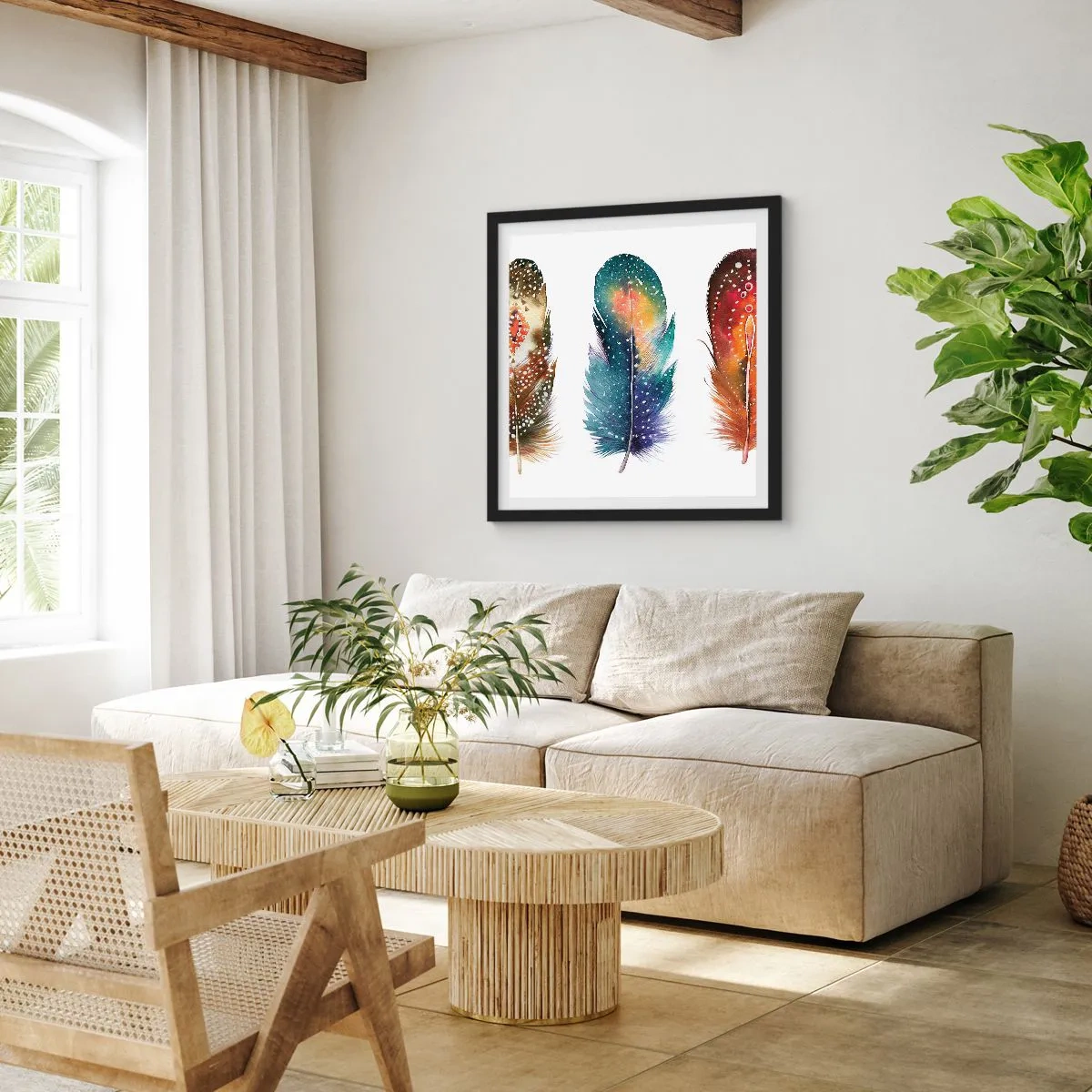 Affisch i svart ram - Ritualer, seder, hemligheter - 50x50 cm