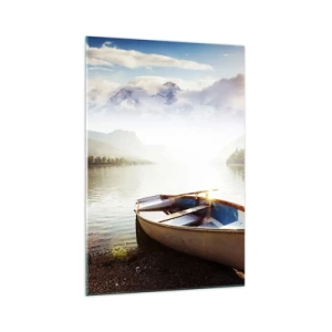 Glastavla - Bild på glas - Vid ett stort och rent vatten - 70x100 cm