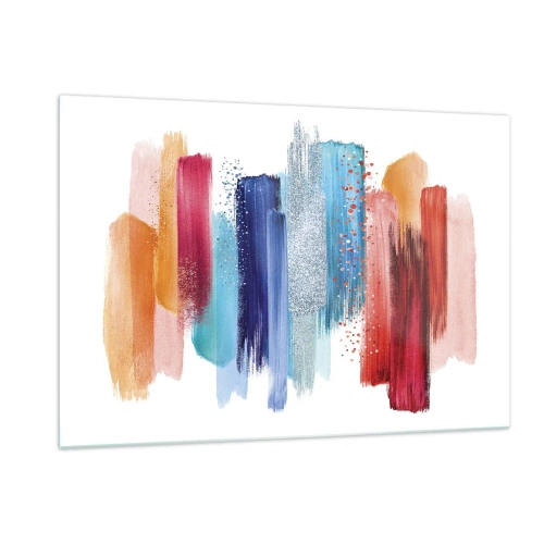 Glastavla - Bild på glas - Upp och ner - 120x80 cm