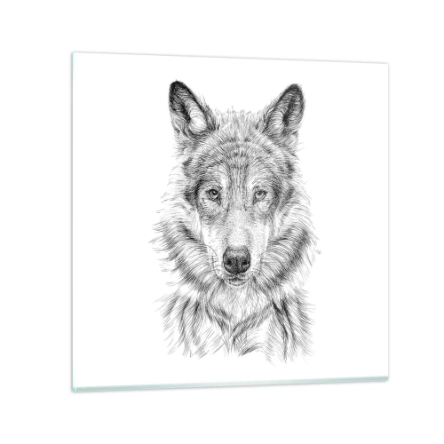 Glastavla - Bild på glas - En född ledare - 30x30 cm