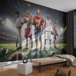 Fototapet Premium Canvas - Arenornas gladiatorer - Sport, Idrottare, Fotboll - 350x256 cm