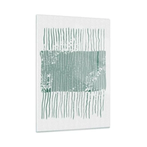 Glastavla - Bild på glas - Marin abstraktion - 50x70 cm