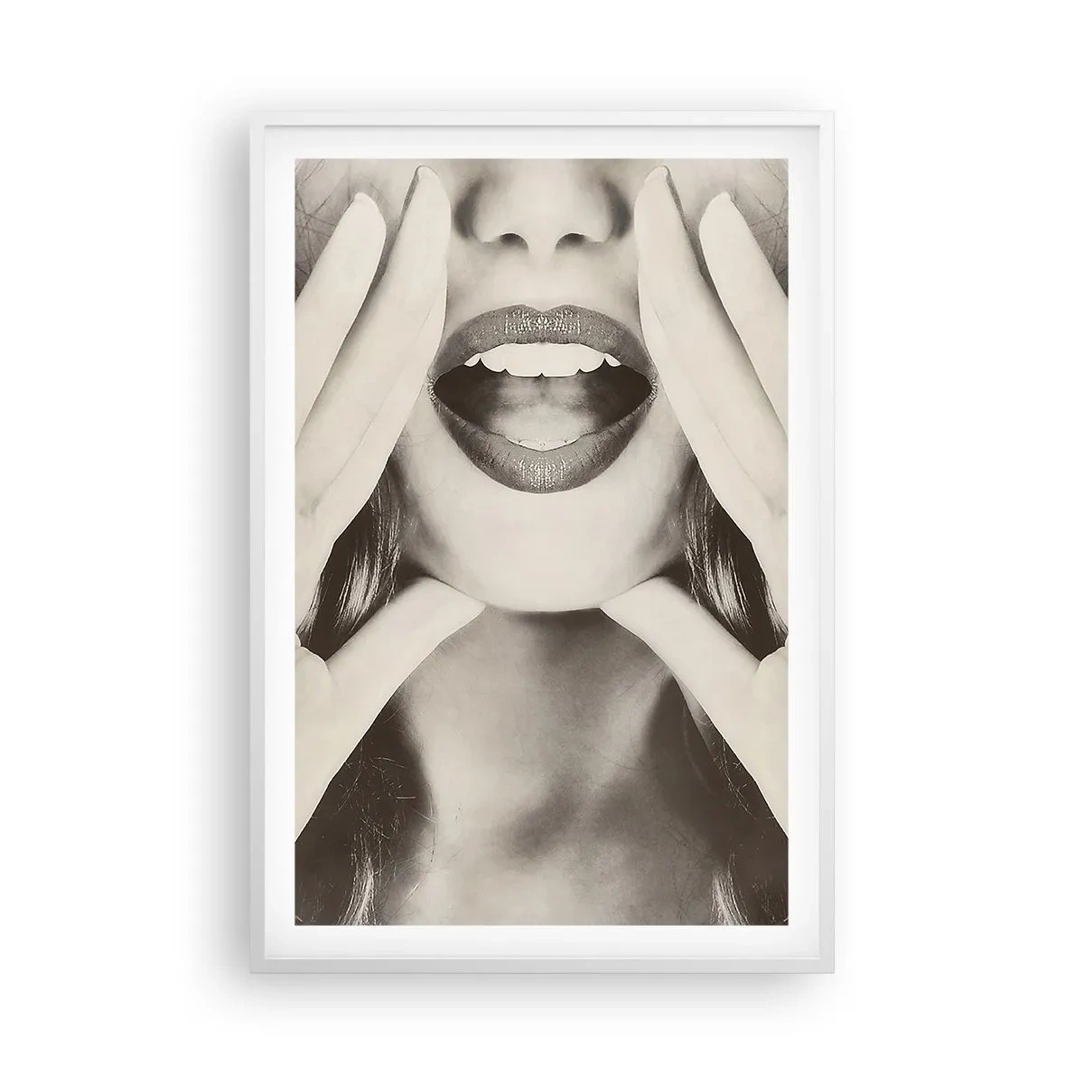 Affisch i vit ram - Jag kommer! - 61x91 cm