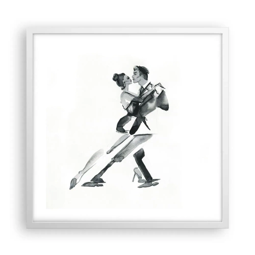 Affisch i vit ram - I en rytm - 50x50 cm